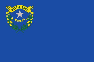Nevada Devlet bayrağı, Amerika Birleşik Devletleri. Vektör biçimi
