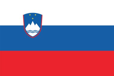 Slovenia Flag. Vector Format clipart