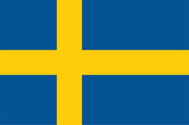 İsveç bayrağı. Vektör biçimi