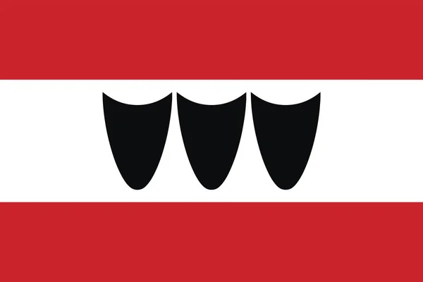 Прапор Trebic, Чехія. Векторний формат — стоковий вектор