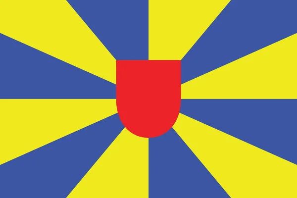 Flagge der Provinz Westflandern, Belgien. Vektorformat — Stockvektor