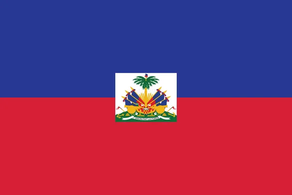 Bandeira do Haiti. Formato vetorial —  Vetores de Stock