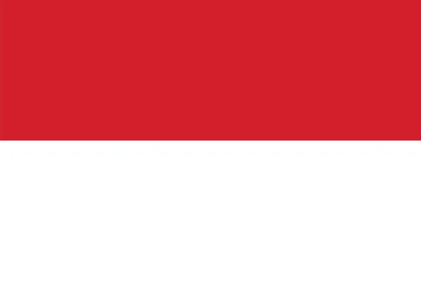 Indonesien-Flagge. Vektorformat — Stockvektor