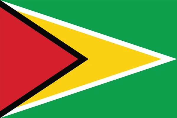 Guyana Flag. Vector Format — Stock Vector