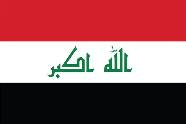 Bandera de Irak. Formato vectorial — Archivo Imágenes Vectoriales