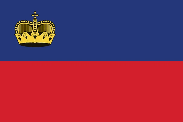 Lichtenstein de vlag. Vector-formaat — Stockvector
