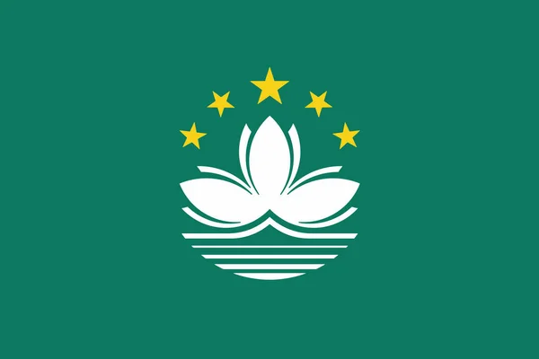 Bandera de Macao. Formato vectorial — Vector de stock