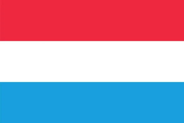 Bandiera del Lussemburgo. Formato vettoriale — Vettoriale Stock