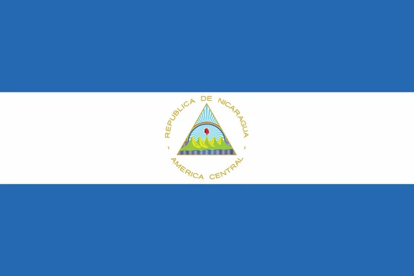 Bandera de Nicaragua. Formato vectorial — Vector de stock