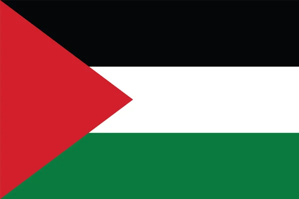 パレスチナの旗。ベクトル形式 — ストックベクタ