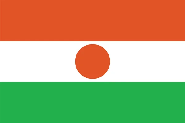 Vlag van Niger. Vector-formaat — Stockvector