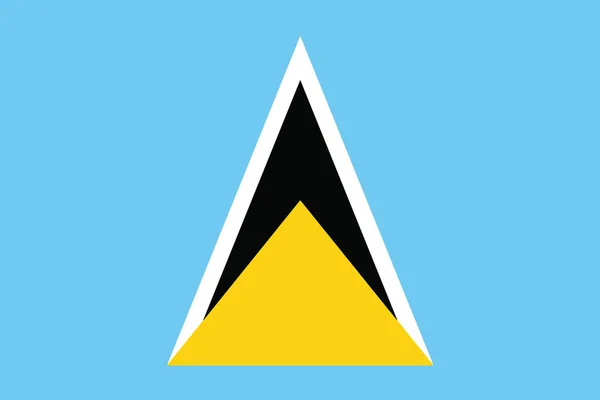 Saint Lucia Flag. Vector-formaat — Stockvector