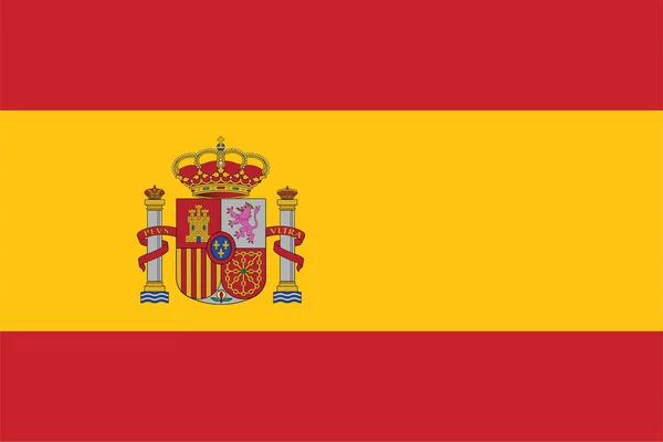 Espanha Bandeira. Formato vetorial — Vetor de Stock