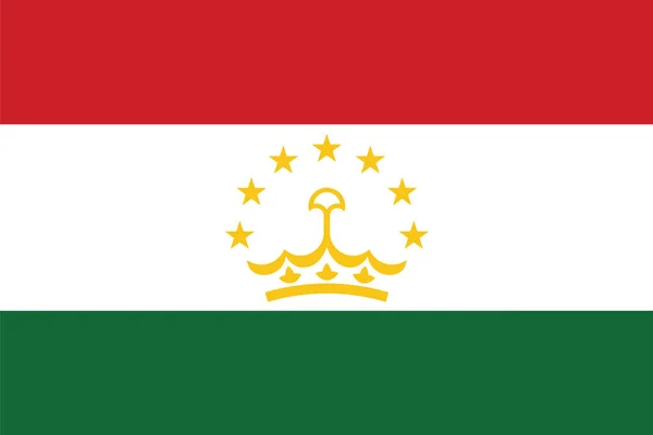 Bandeira do Tajiquistão. Formato vetorial — Vetor de Stock