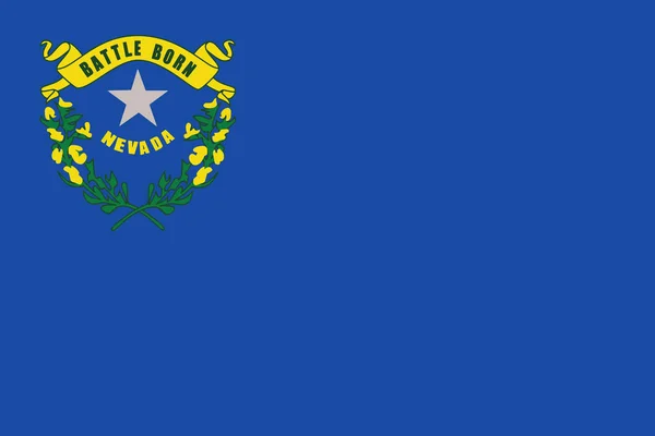 Nevada State Flag, USA. Vector Format — Stock Vector