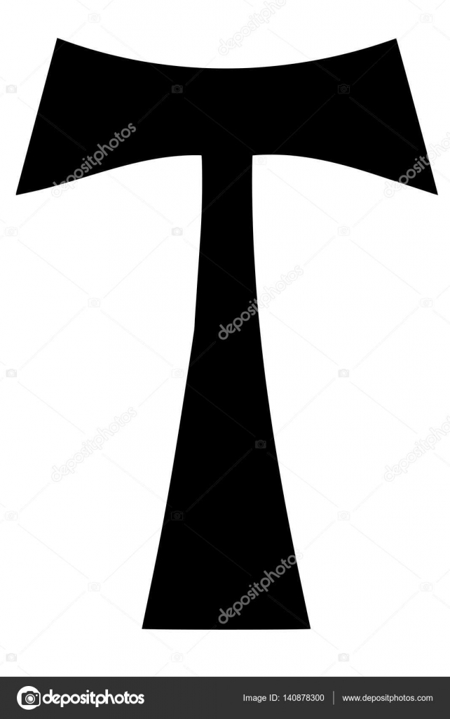 Religious sign. Christianity. Tau cross. Vector Format. ??? Stock Vector