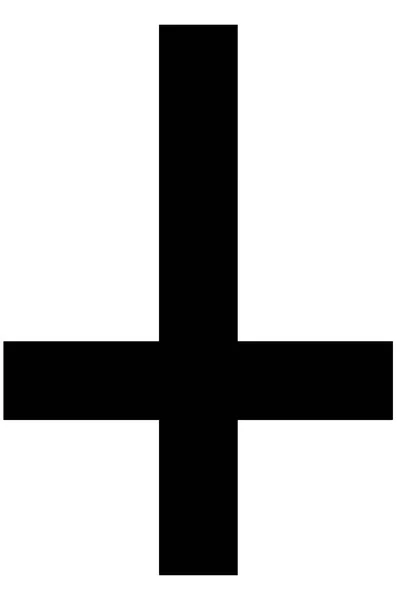 Signo religioso. Cristianismo. St. Peters Cross. Formato vectorial . — Archivo Imágenes Vectoriales