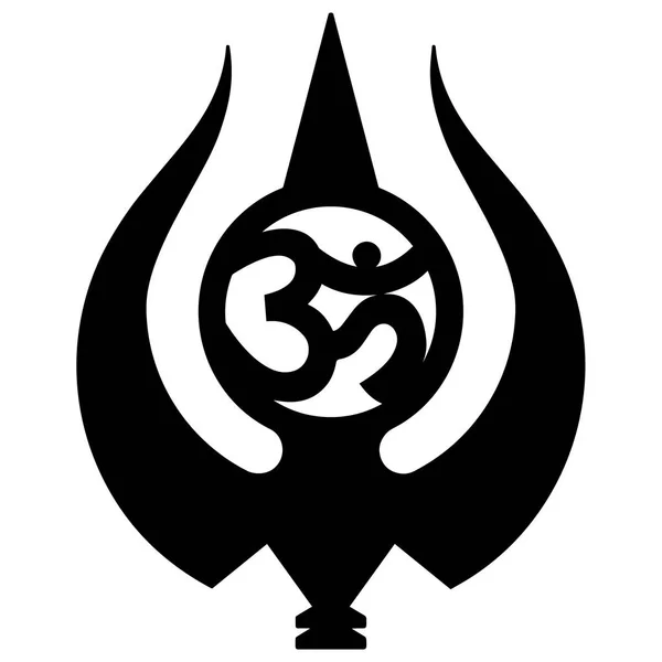 Segno religioso. Maheshwarism. Simbolo Maheshwari. Formato vettoriale . — Vettoriale Stock