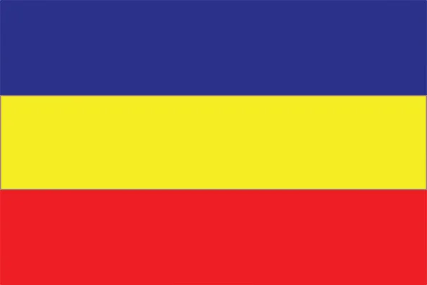 Bandiera del Fronte Democratico Sikkim, un partito politico nello stato di Sikkim in India. Formato vettoriale . — Vettoriale Stock