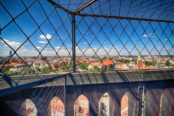 Breslau, Polen - 29. Juli 2017: Luftaufnahme von Breslau. Altstadt und Dominsel (Ostrow tumski) ist der älteste Teil der Stadt. — Stockfoto