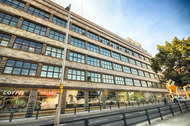 Wroclaw, Polonya - 18 Ağustos 2017: Roma mağaza Wroclaw, 1929-1930 yılında inşa edilmiş. Mimar yenileme ve uzantısı: Mackow Pracownia Projektowa. 2010 yılı en iyi modernleştirme.