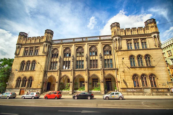 Wrocław, Polska - 18 sierpnia 2017: Wrocław stare miasto. Zabytkowych budynków w letni dzień. Historyczna stolica Dolnego Śląska, Polska, Europa. — Zdjęcie stockowe