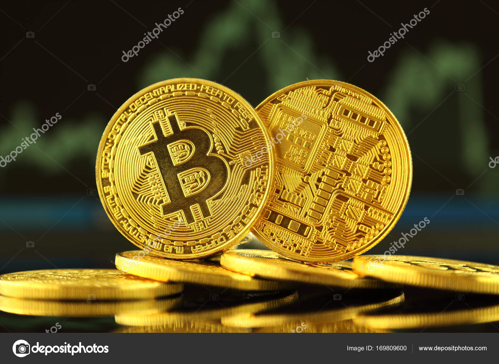 Physical version of Bitcoin, new virtual money. — Stock Editorial Photo ©  PromesaStudio #169809600
