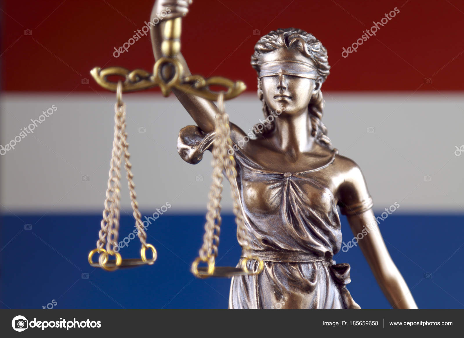 Symbol Law Justice Netherlands Flag Close Stock Photo by ©PromesaStudio