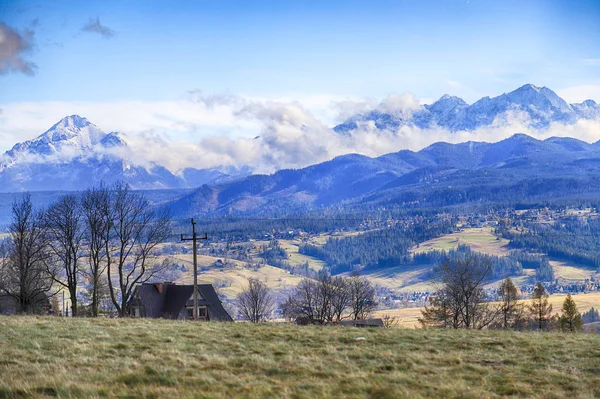 波兰塔特拉山风景清早 Tatra National Park Autumn Zakopane Poland Europe — 图库照片