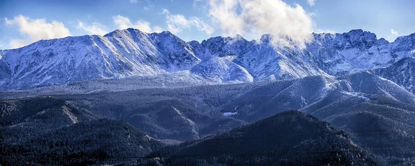 Poolse Tatra Gebergte Landschap Vroeg Ochtend Tatra Nationaal Park Herfst — Stockfoto