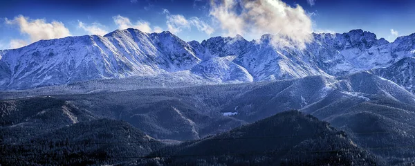 Poolse Tatra Gebergte Landschap Vroeg Ochtend Tatra Nationaal Park Herfst — Stockfoto