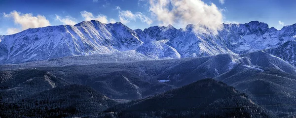 Poolse Tatra Gebergte Landschap Vroeg Ochtend Tatra Nationaal Park Herfst — Stockfoto