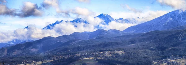 Polonês Tatra Montanhas Paisagem Manhã Cedo Parque Nacional Tatra Outono — Fotografia de Stock