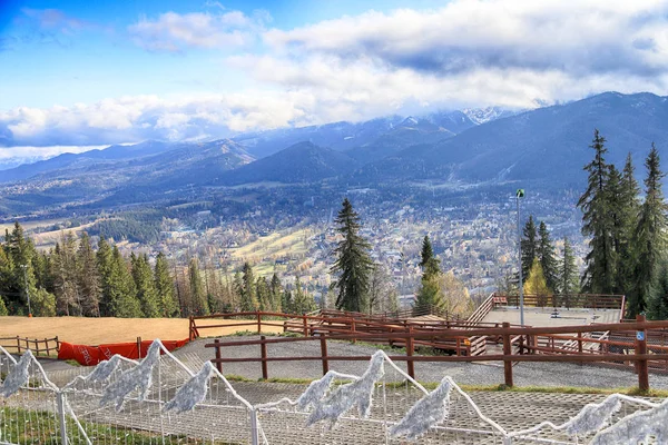 Zakopane Polsko Listopadu 2019 Pohled Město Zakopane Gubalowky Polsko Evropa — Stock fotografie