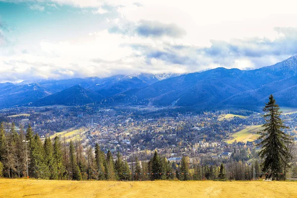 Zakopane Polonya Kasım 2019 Gubalowka Polonya Avrupa Dan Zakopane Kentinin — Stok fotoğraf