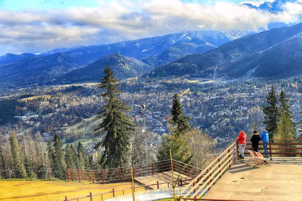 Zakopane Polonya Kasım 2019 Gubalowka Polonya Avrupa Dan Zakopane Kentinin — Stok fotoğraf