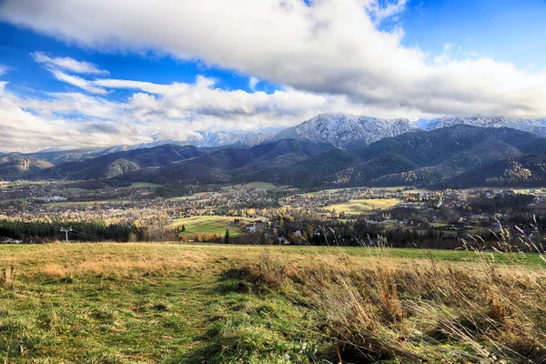 Zakopane Polska Listopada 2019 Tatrzański Park Narodowy Jesienią Krajobraz Tatr — Zdjęcie stockowe