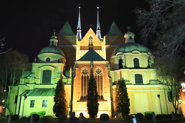 Wroclaw Poland December 2019 Cathedral John Baptist Wroclaw Poland Europe — Stock Photo, Image