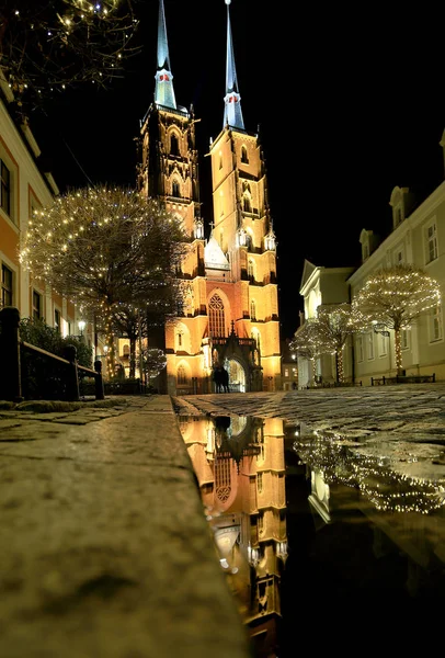 Wroclaw Polen December 2019 Kathedraal Van Johannes Doper Wroclaw Polen — Stockfoto