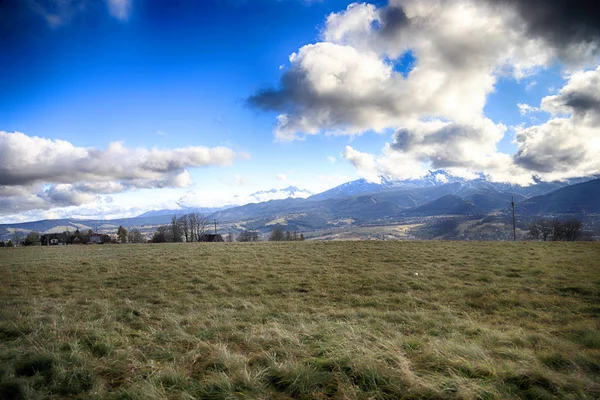 Zakopane Poland November 2019 Tatra National Park Autumn Landscape Sun — Stock Photo, Image