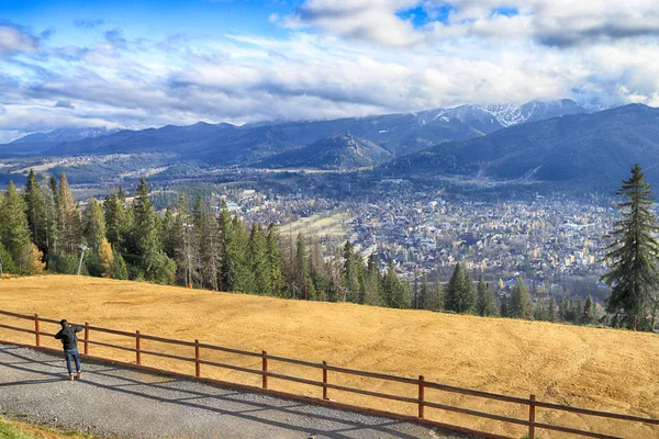 Zakopane Polonya Kasım 2019 Gubalowka Polonya Avrupa Dan Zakopane Kentinin — Stok fotoğraf