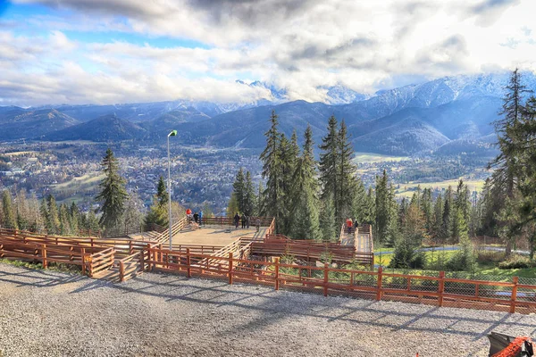 Zakopane Polsko Listopadu 2019 Pohled Město Zakopane Gubalowky Polsko Evropa — Stock fotografie