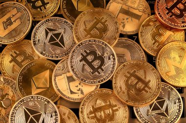 Bitcoin (Btc) ve diğer kripto para birimlerinin fiziksel sürümü.