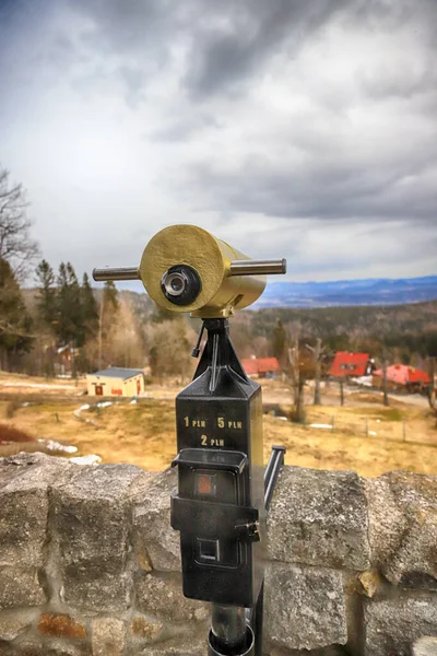 Karpacz Polen März 2020 Blick Vom Alten Holztempel Vang Wang — Stockfoto