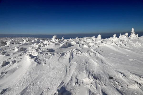 Karpacz Polonia Marzo 2020 Sentiero Turistico Sniezka Montagna Confine Tra — Foto Stock