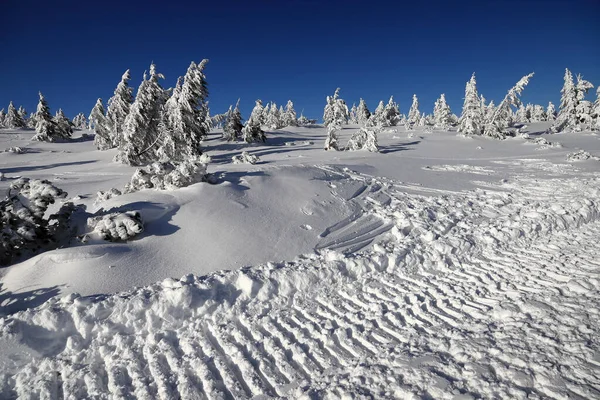 Karpacz Polonia Marzo 2020 Ruta Turística Sniezka Montaña Frontera Entre — Foto de Stock