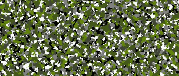 Camouflage Blanc Noir Vert Gris Fond Camouflage Motif Militaire Vêtements — Image vectorielle