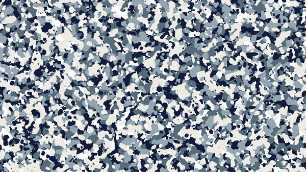 Camuflaje Azul Blanco Fondo Camuflaje Patrón Militar Ejército Ropa Deportiva — Vector de stock