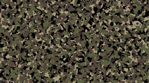 Camuflagem Marrom Verde Khaki Camo Fundo Padrão Militar Exército Vestuário — Vetor de Stock
