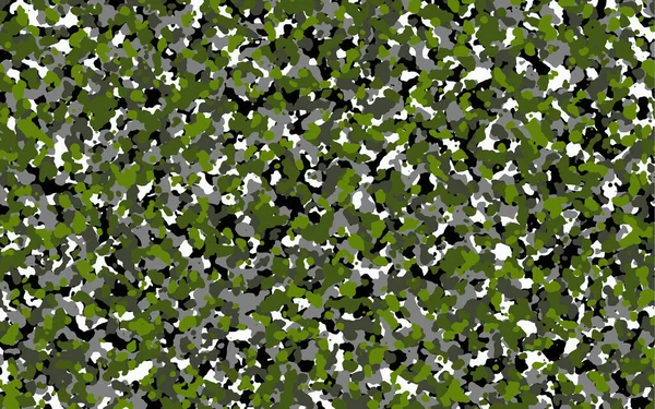 Camouflage Blanc Noir Vert Gris Fond Camouflage Motif Militaire Vêtements — Image vectorielle